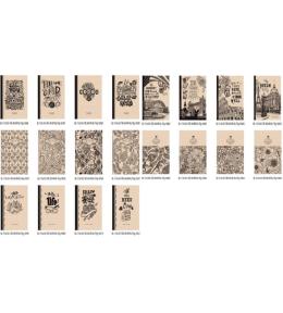 Notatnik ozdobny 113x165/80K krata FRESH