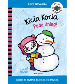 Kicia Kocia. Pada śnieg. Kolorowanka