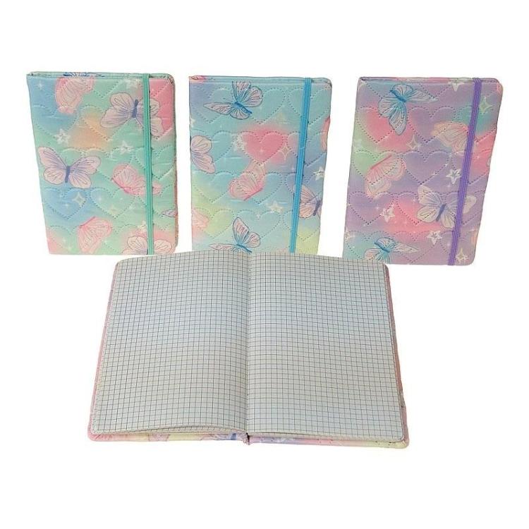 Notes z gumką Motyle MIX