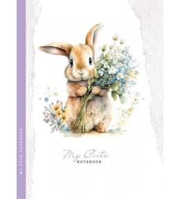 Notatnik ozdobny 143x200/48K kratka TW Króliczek