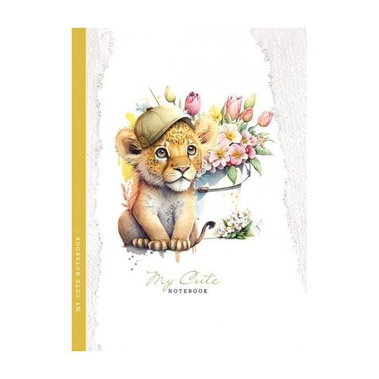 Notatnik ozdobny 143x200/48K kratka TW Lwiątko