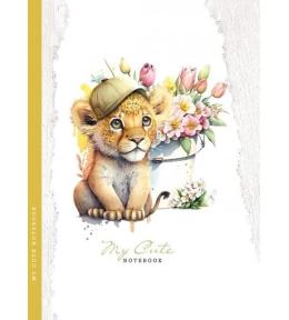 Notatnik ozdobny 143x200/48K kratka TW Lwiątko