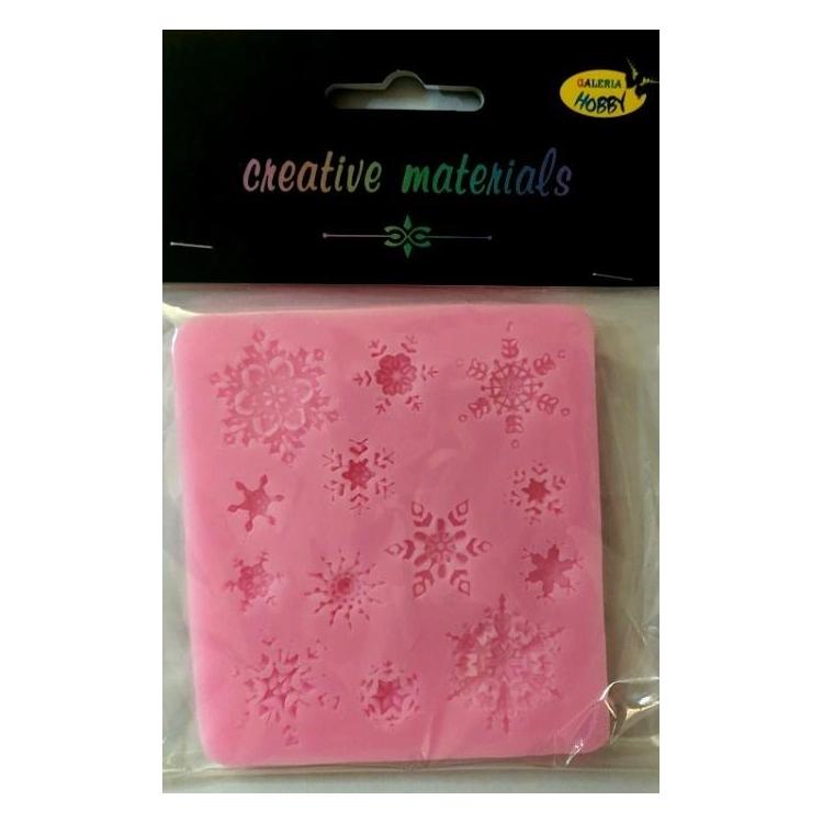 Forma silikonowa 9x9,5cm Śnieżynki