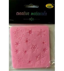 Forma silikonowa 9x9,5cm Śnieżynki