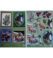 Zestaw 2 arkuszy A4 3D sztancowane