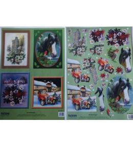 Zestaw 2 arkuszy A4 3D sztancowane