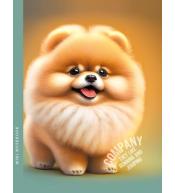 Notatnik 128x165/64K linia pies chow-chow FRESH