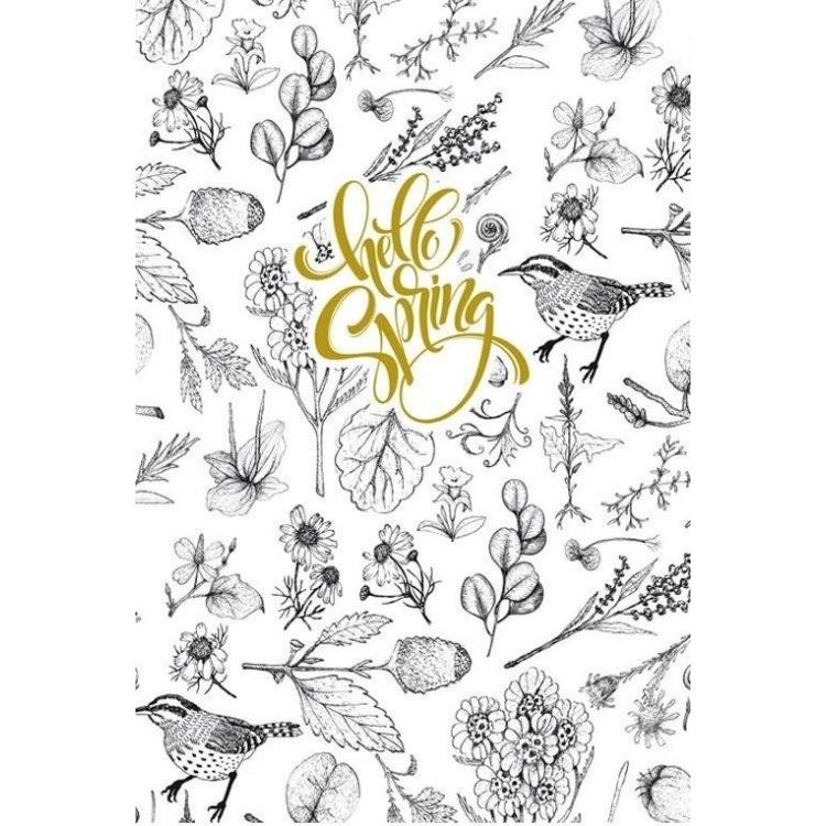 Notatnik ozdobny 145x197/80K TW Ptaszki FRESH