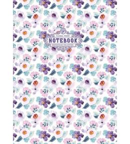 Notatnik ozdobny 145x197/64K TW Kwiaty FRESH