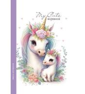 Notatnik 105x165/64K kratka jednorożce FRESH