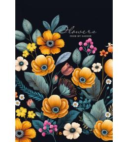 Notatnik 105x165/64K linia kwiaty FRESH
