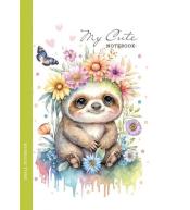 Notatnik 105x165/64K kratka leniwiec FRESH