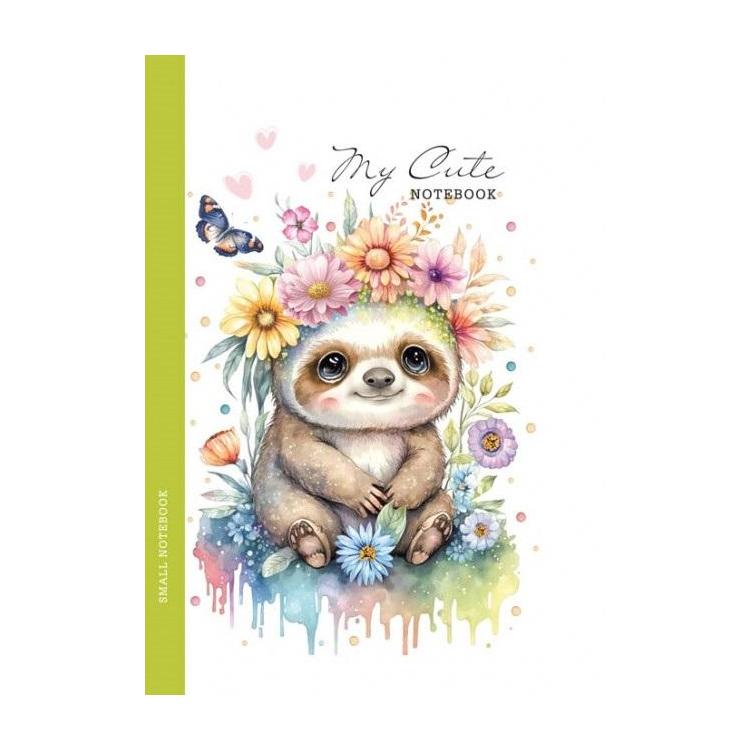 Notatnik 105x165/64K kratka leniwiec FRESH