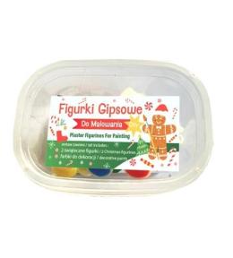 Figurki gipsowe do malowania Świąteczne