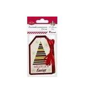 Zawieszki prezentowe metaliczne 63x102mm 9szt