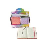 Notes B6 metaliczny z gumką MIX