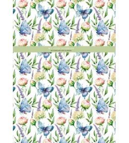 Notatnik 145x197/48K kratka kwiaty i motyle FRESH