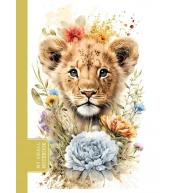 Notatnik ozdobny 105x148/48K gładki TW Lwiątko