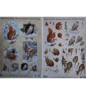 Zestaw 2 arkuszy A4 3D sztancowane