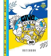 Notatnik ozdobny A5/64K kratka TW Peace - pokój