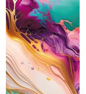 Notatnik ozdobny 105x148/64K kratka TW Mozaika róż