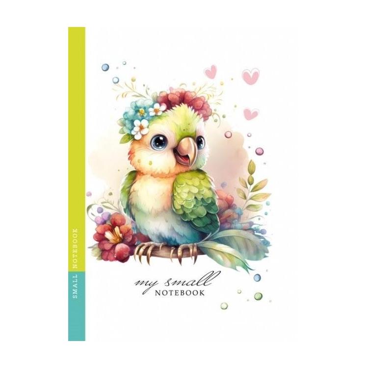 Notatnik ozdobny 105x148/64K kratka TW Papużka