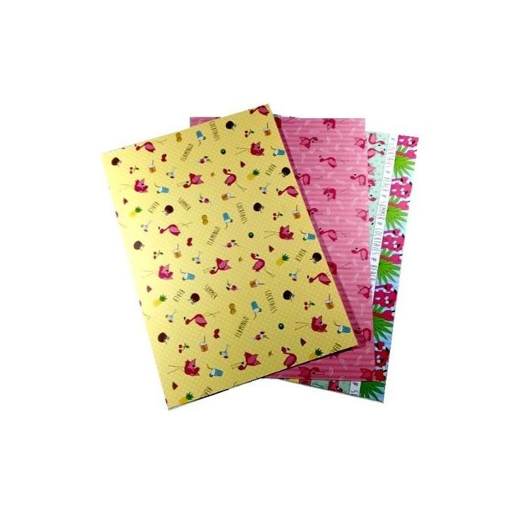 Karton 300g flamingi 24x34cm 3 ark mix