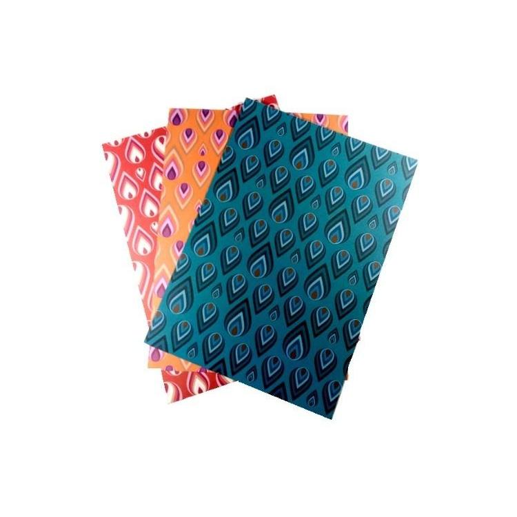 Karton 300g pawie oczy 24x34cm 3 ark MIX