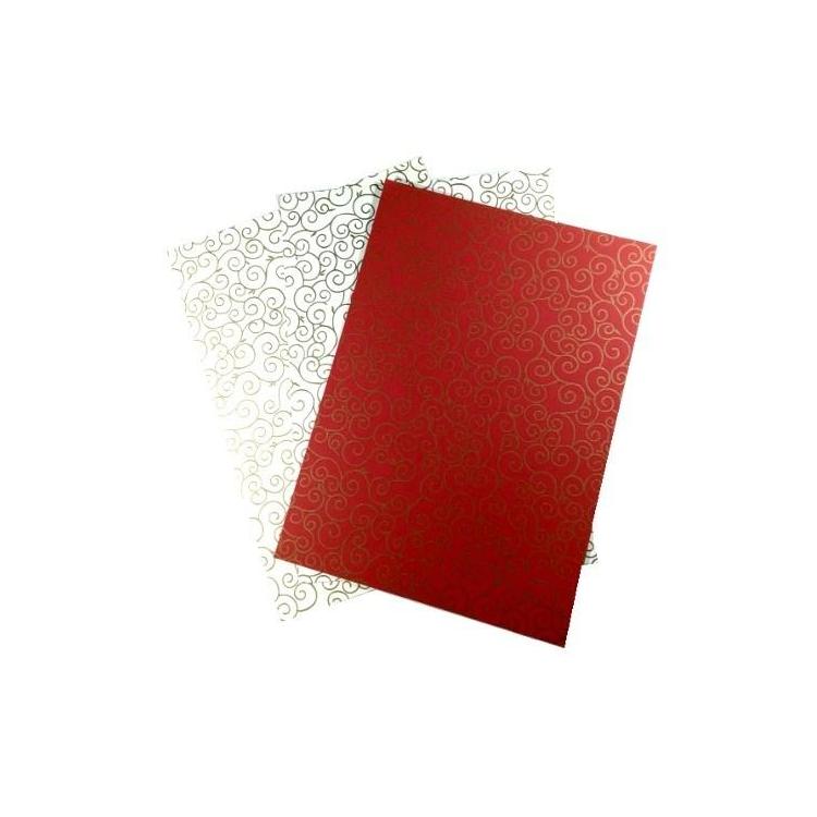 Karton 220g arabeska 24x34cm 3 ark MIX