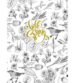 Notatnik ozdobny 145x197/64K kratka TW Ptaszki