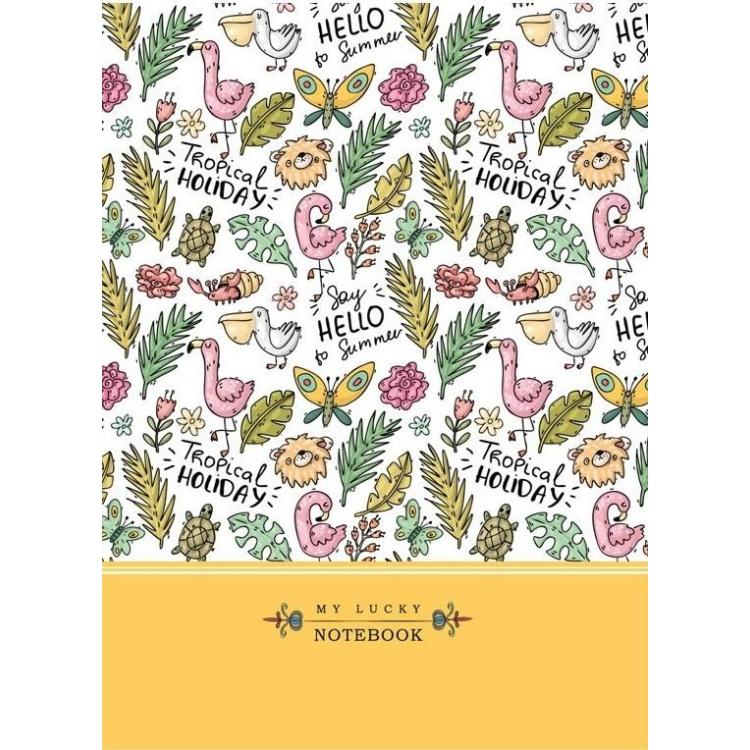 Notatnik ozdobny 145x197/64K kratka TW Tropiki