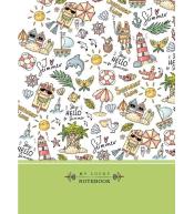 Notatnik ozdobny 145x197/64K kratka TW Plaża