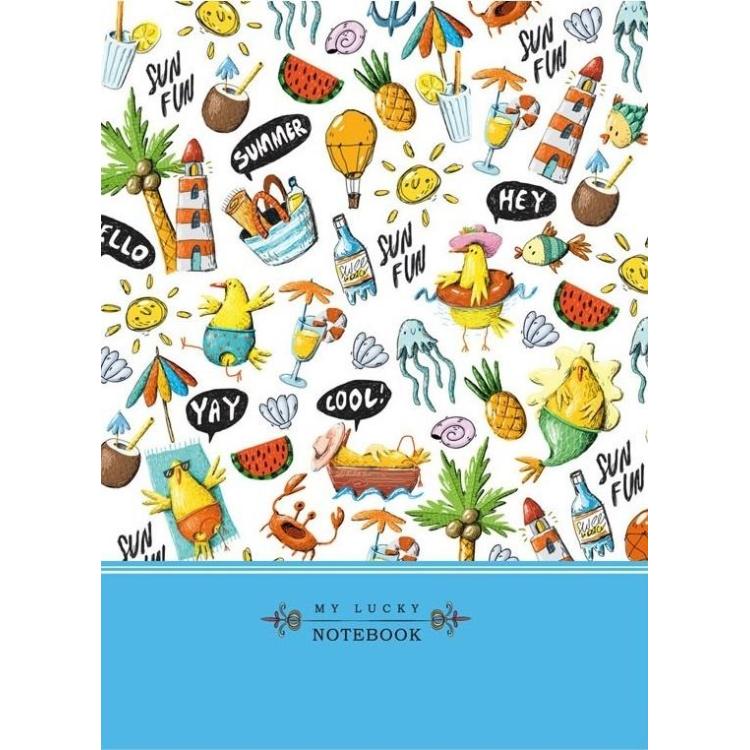 Notatnik ozdobny 145x197/64K kratka TW Lato