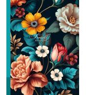 Notatnik 128x165/48K kratka kwiaty FRESH