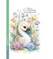 Notatnik 105x165/48K kratka łabędź FRESH