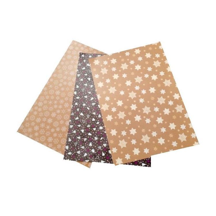 Karton 300g motywy świąteczne 24x34cm 3ark MIX