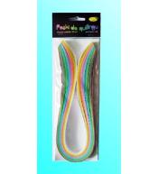 Paski do quillingu 10mmx50cm pastelowe 100szt