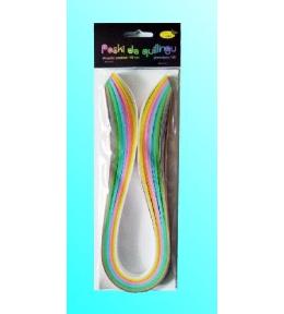 Paski do quillingu 10mmx50cm pastelowe 100szt