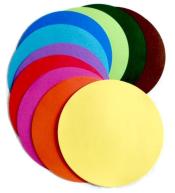 Papier origami 70g koło 8cm 100 arkuszy MIX