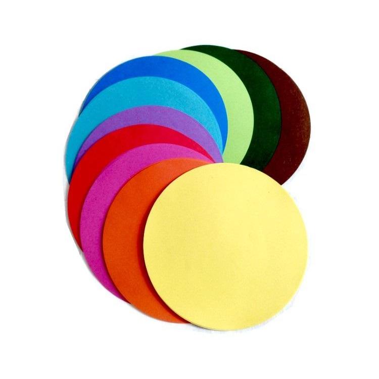 Papier origami 70g koło 8cm 100 arkuszy MIX