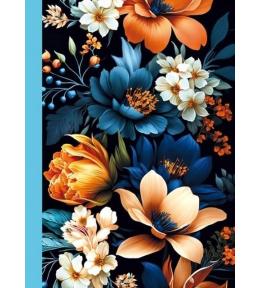 Notatnik ozdobny 105x148/48K kratka TW Flora