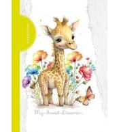 Notatnik ozdobny 105x148/48K kratka TW Żyrafa