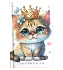 Notatnik 140x95/64K gładki Kotek w koronie FRESH