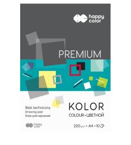 Blok techniczny kolor A4/10K Premium HAPPY COLOR