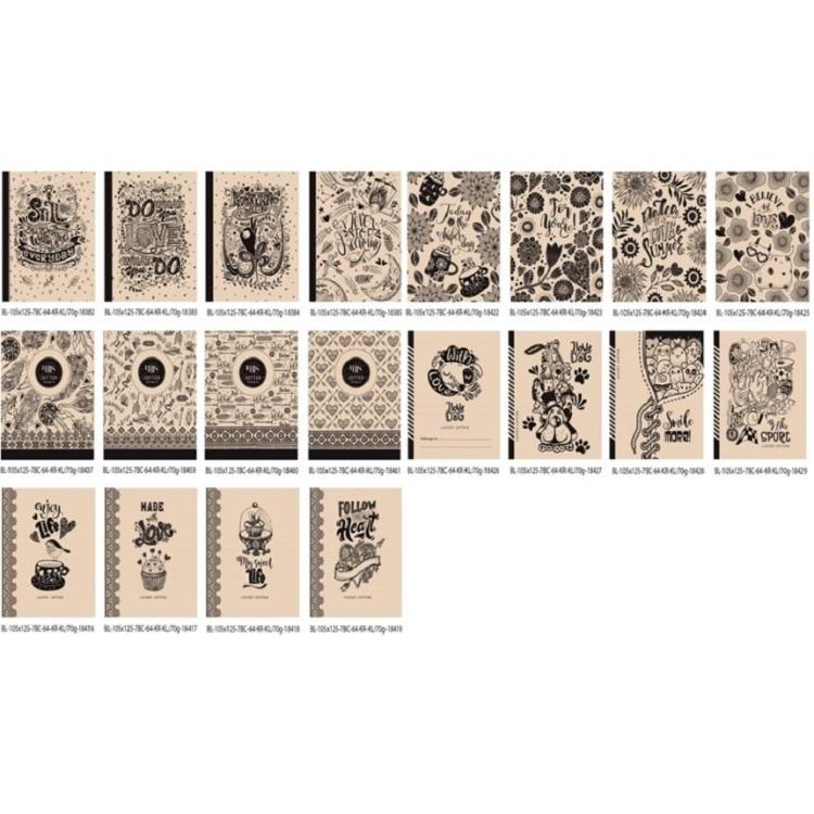 Notatnik ozdobny 105x125/64K kratka FRESH