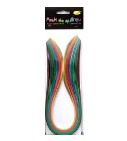 Paski do quillingu 5mmx50cm pastelowe 100szt