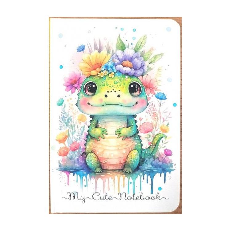 Notatnik140x95/64K kratka Krokodyl FRESH