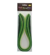 Paski do quillingu 5mmx50cm zielone 100szt