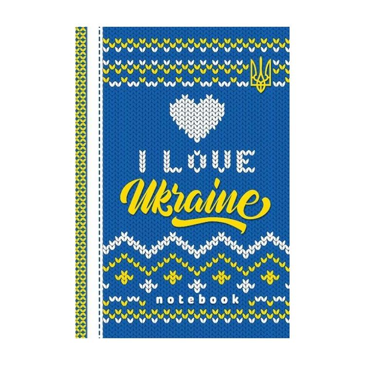 Notatnik ozdobny A6/64K kratka TW Kocham Ukrainę