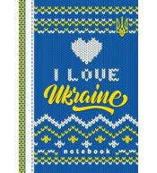Notatnik ozdobny A6/64K kratka TW Kocham Ukrainę